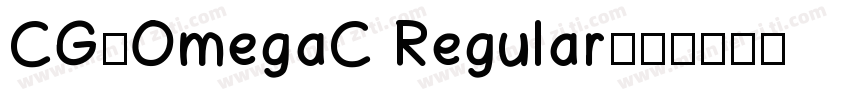 CG-OmegaC Regular字体转换